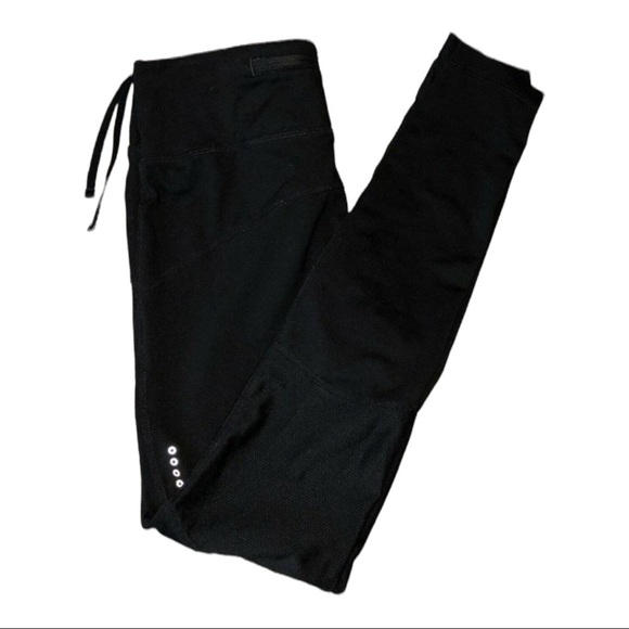 NIKE Dri-Fit Womens Black Running Pants Leggings Reflective Bars Sz Small - Picture 1 of 10